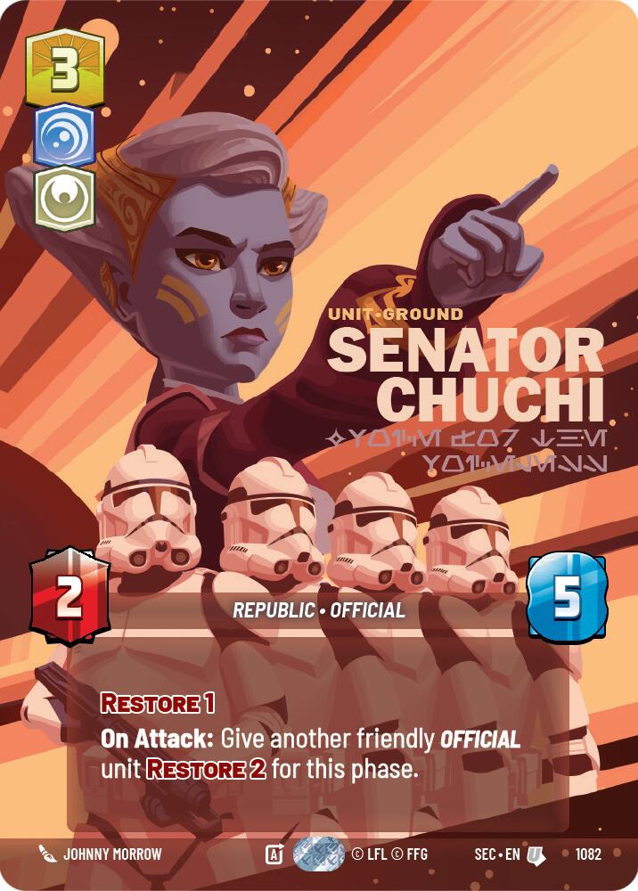 Senator Chuchi - Voice for the Voiceless (Prestige Foil) (1082) (1082) [Secrets of Power] | Exor Games New Glasgow