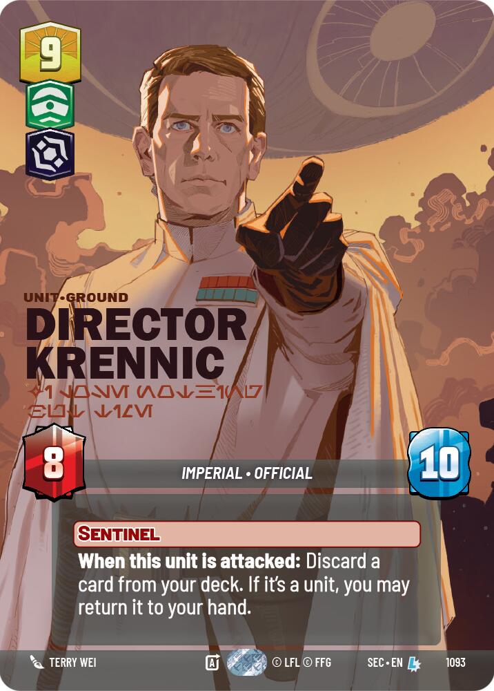 Director Krennic - I Lose Nothing But Time (Prestige Foil) (1093) (1093) [Secrets of Power] | Exor Games New Glasgow