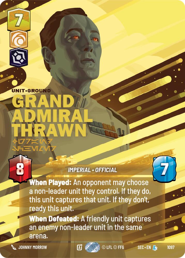 Grand Admiral Thrawn - Grand Schemer (Prestige Foil) (1097) (1097) [Secrets of Power] | Exor Games New Glasgow
