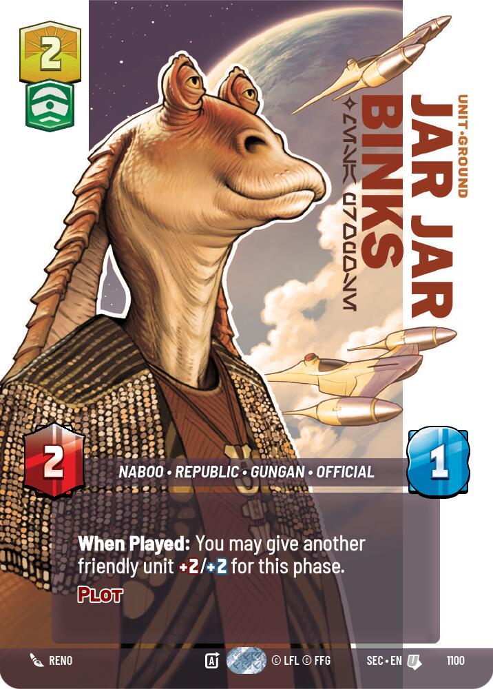 Jar Jar Binks - Mesa Propose (Prestige Foil) (1100) (1100) [Secrets of Power] | Exor Games New Glasgow