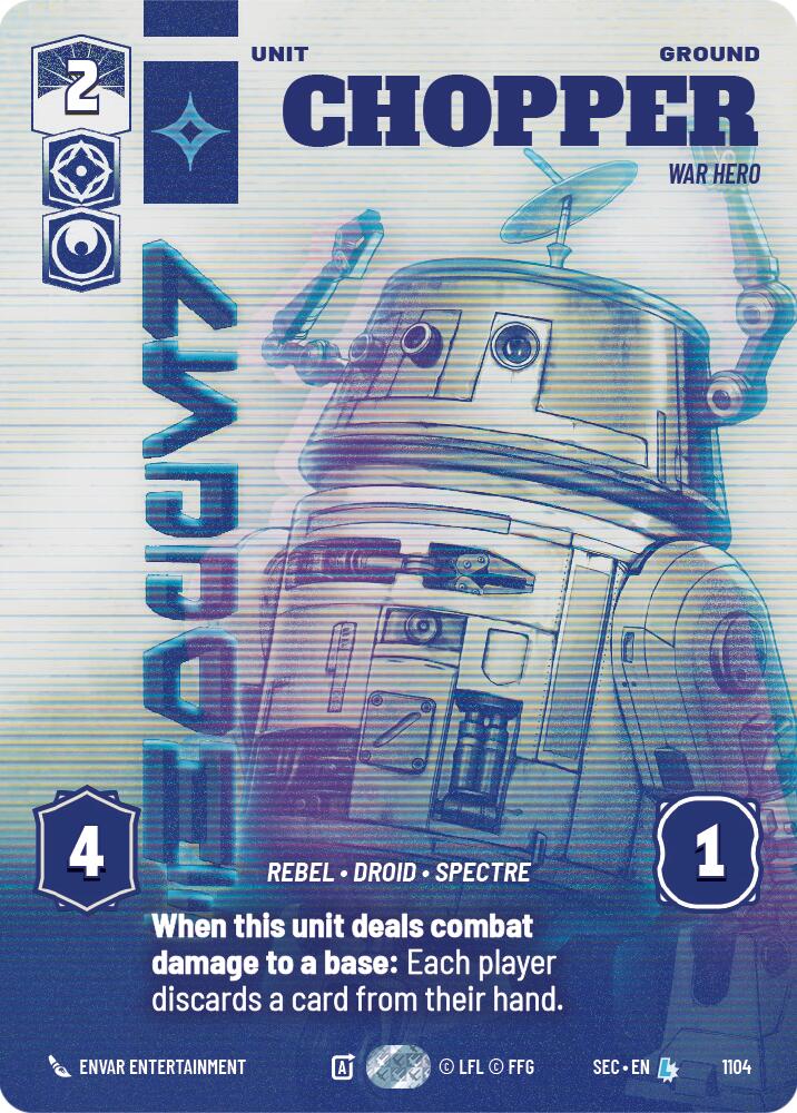 Chopper - War Hero (Prestige Foil) (1104) (1104) [Secrets of Power] | Exor Games New Glasgow