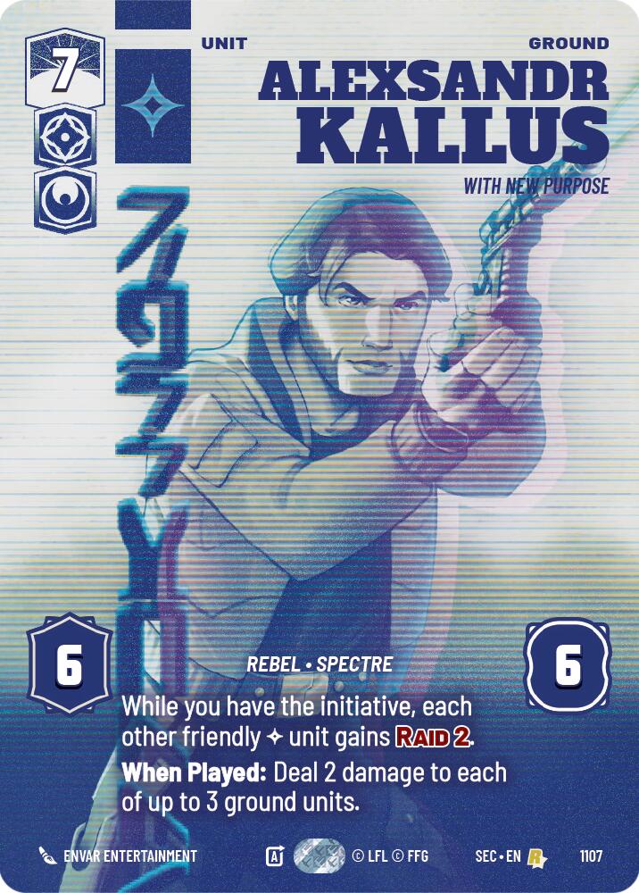 Alexsandr Kallus - With New Purpose (Prestige Foil) (1107) (1107) [Secrets of Power] | Exor Games New Glasgow