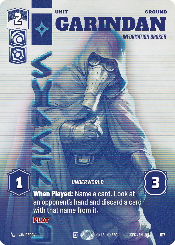 Garindan - Information Broker (Prestige Foil) (1117) (1117) [Secrets of Power] | Exor Games New Glasgow