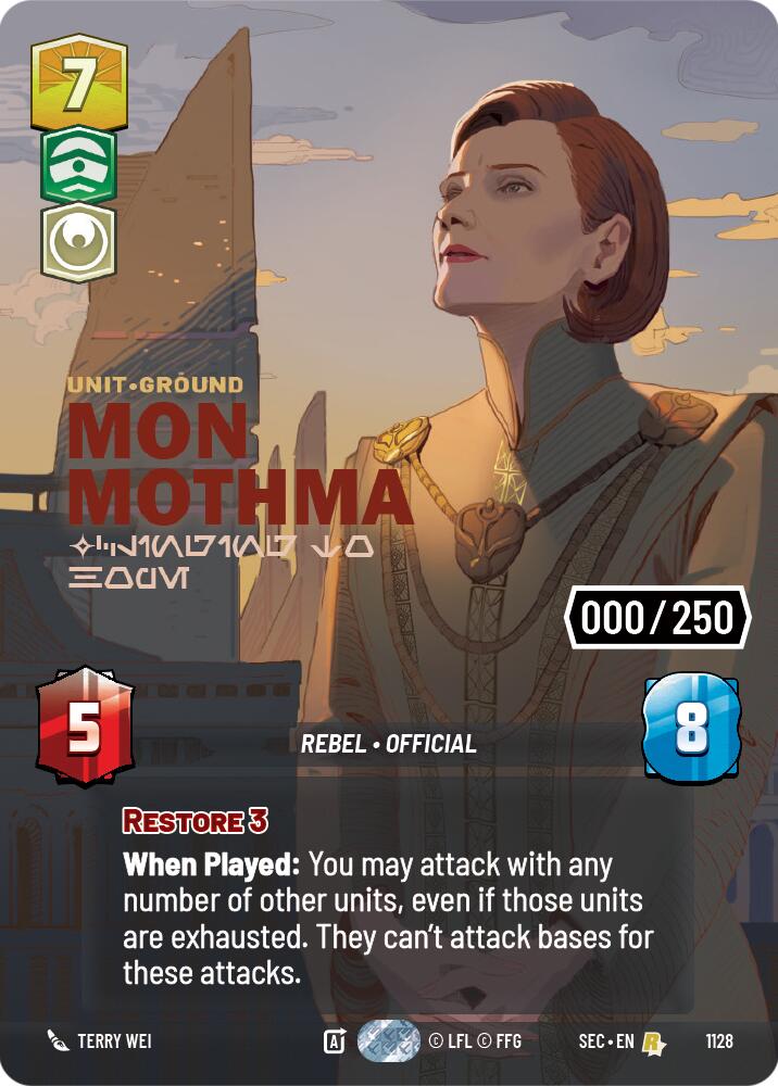 Mon Mothma - Clinging to Hope (Serialized) (1128) (1128) [Secrets of Power] | Exor Games New Glasgow