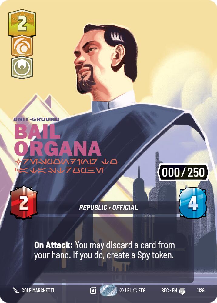 Bail Organa - Responding to Catastrophe (Serialized) (1129) (1129) [Secrets of Power] | Exor Games New Glasgow