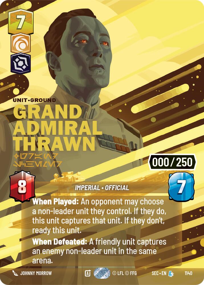 Grand Admiral Thrawn - Grand Schemer (Serialized) (1140) (1140) [Secrets of Power] | Exor Games New Glasgow