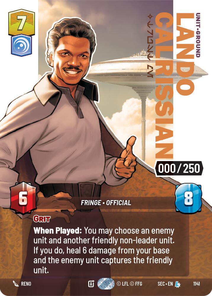 Lando Calrissian - Trust Me (Serialized) (1141) (1141) [Secrets of Power] | Exor Games New Glasgow