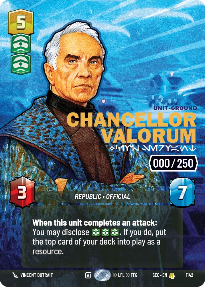 Chancellor Valorum - Civil Servant (Serialized) (1142) (1142) [Secrets of Power] | Exor Games New Glasgow