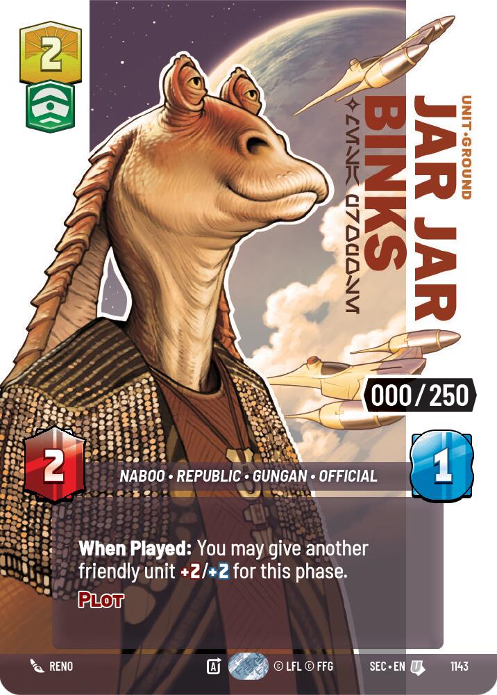 Jar Jar Binks - Mesa Propose (Serialized) (1143) (1143) [Secrets of Power] | Exor Games New Glasgow