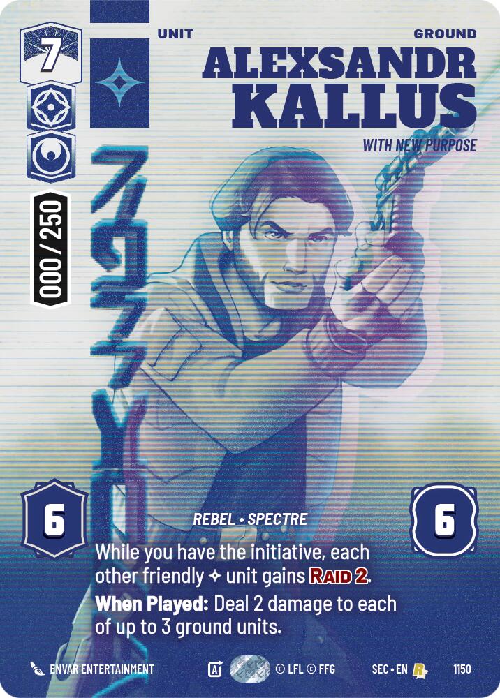 Alexsandr Kallus - With New Purpose (Serialized) (1150) (1150) [Secrets of Power] | Exor Games New Glasgow