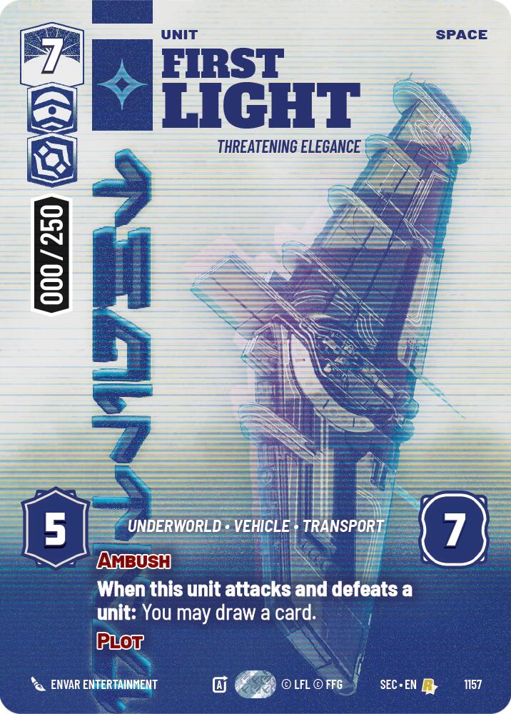 First Light - Threatening Elegance (Serialized) (1157) (1157) [Secrets of Power] | Exor Games New Glasgow