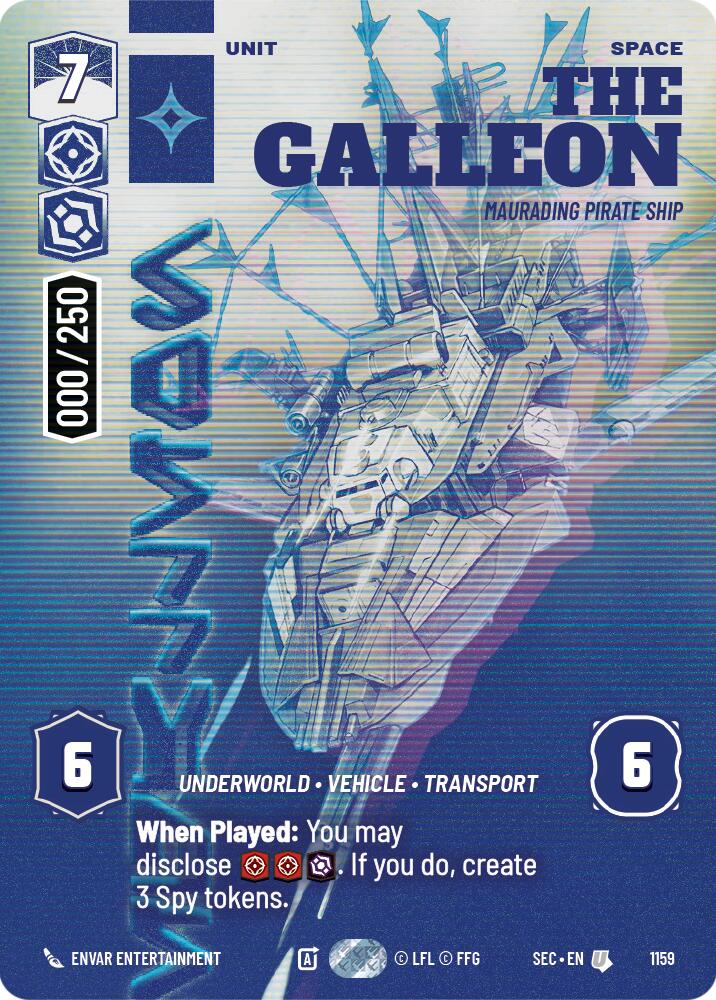 The Galleon - Marauding Pirate Ship (Serialized) (1159) (1159) [Secrets of Power] | Exor Games New Glasgow