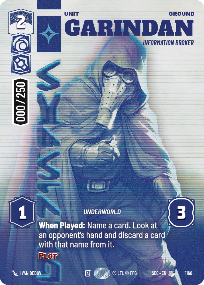 Garindan - Information Broker (Serialized) (1160) (1160) [Secrets of Power] | Exor Games New Glasgow