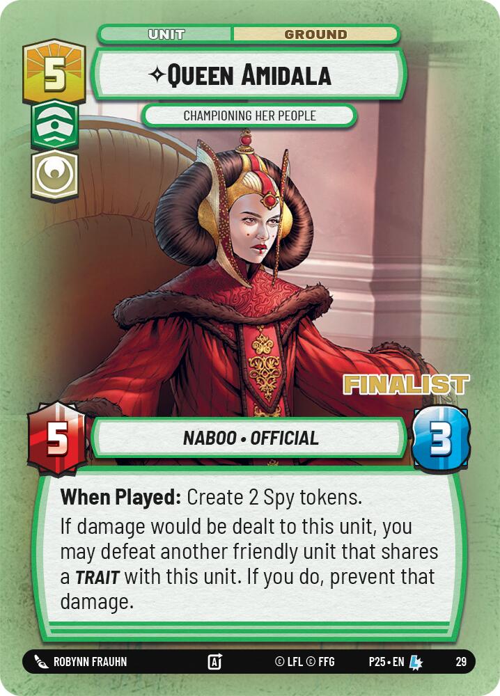 Queen Amidala - Championing Her People (Champion) (30) (30) [Organized Play Promos] | Exor Games New Glasgow