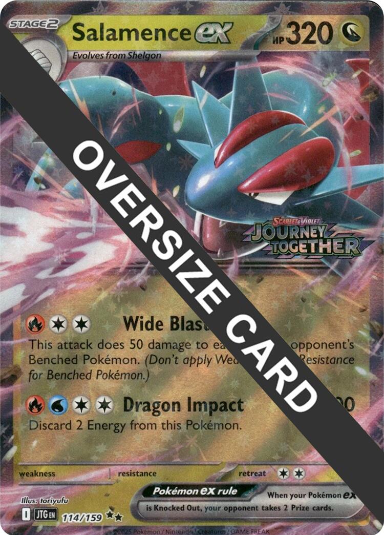 Salamence ex (114/159) (Jumbo Card) [Scarlet & Violet: Journey Together] | Exor Games New Glasgow