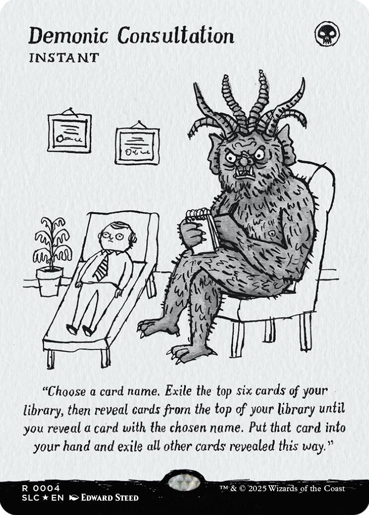 Demonic Consultation (Halo Foil) [Secret Lair Countdown Kit] | Exor Games New Glasgow