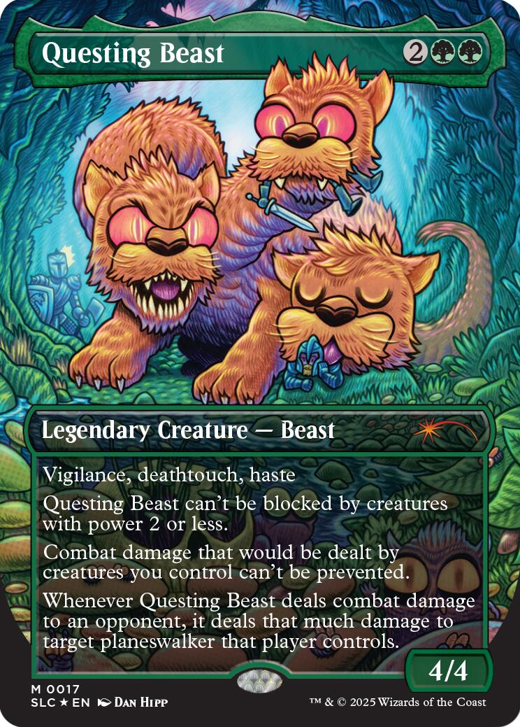 Questing Beast (Halo Foil) [Secret Lair Countdown Kit] | Exor Games New Glasgow