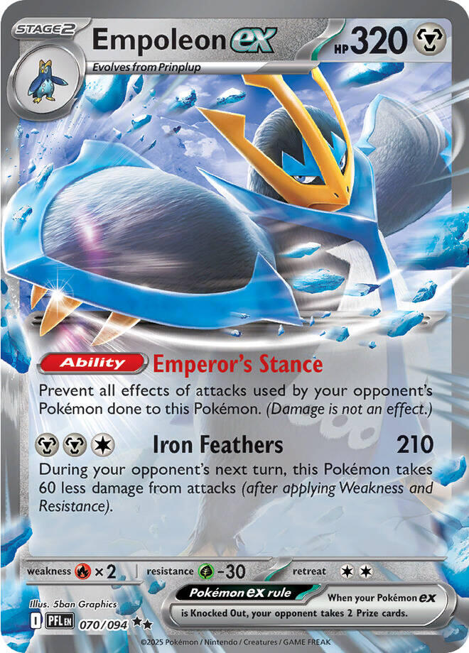 Empoleon ex (070/094) [Mega Evolution: Phantasmal Flames] | Exor Games New Glasgow