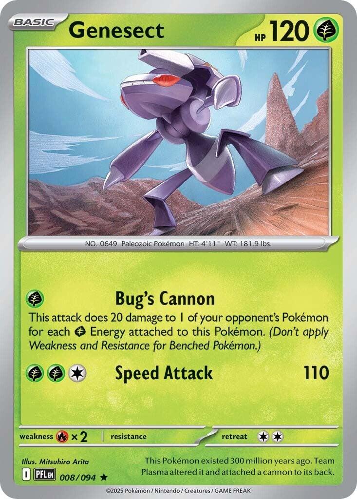 Genesect (008/094) [Mega Evolution: Phantasmal Flames] | Exor Games New Glasgow