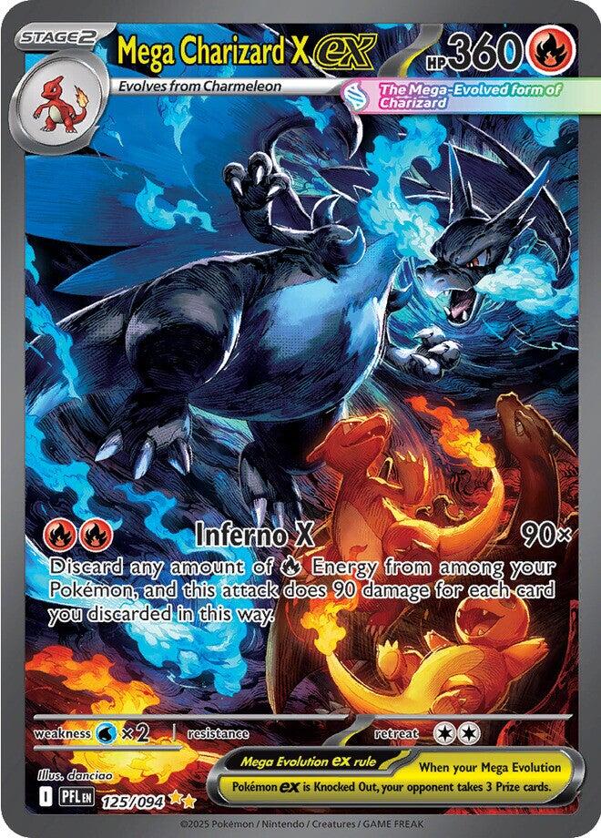 Mega Charizard X ex (125/094) [Mega Evolution: Phantasmal Flames
