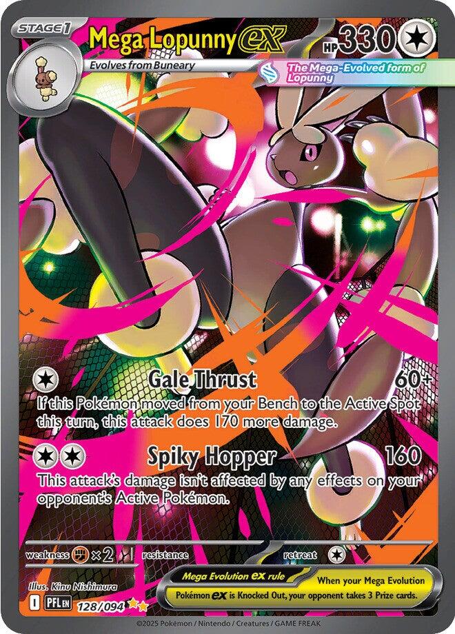 Mega Lopunny ex (128/094) [Mega Evolution: Phantasmal Flames] | Exor Games New Glasgow
