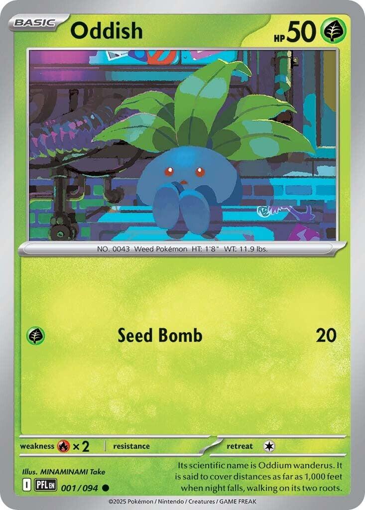 Oddish (001/094) [Mega Evolution: Phantasmal Flames] | Exor Games New Glasgow