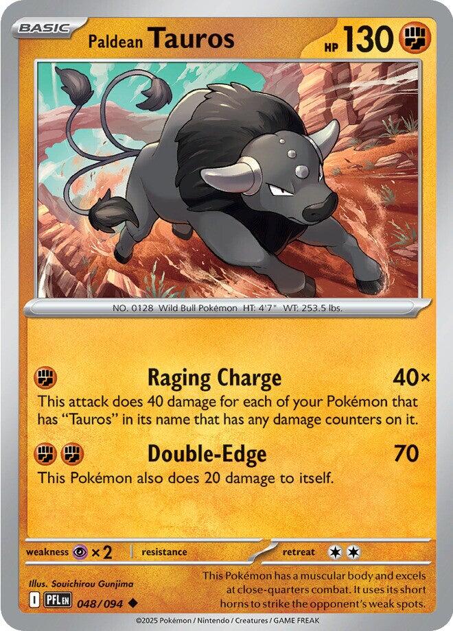 Paldean Tauros (048/094) [Mega Evolution: Phantasmal Flames] | Exor Games New Glasgow