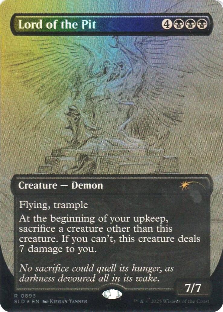 Lord of the Pit (Sketch Showcase) (Rainbow Foil) [Secret Lair Drop Series] | Exor Games New Glasgow