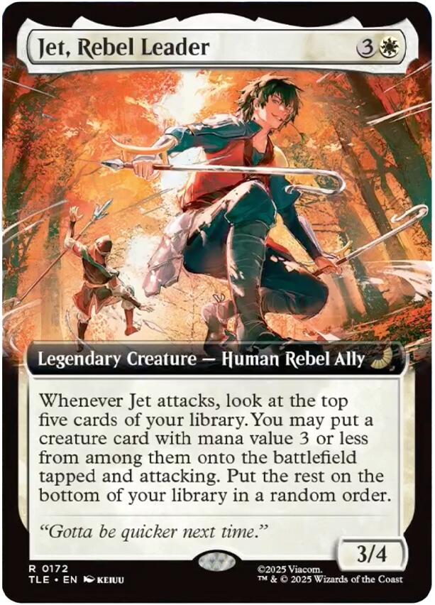 Jet, Rebel Leader (Extended Art) [Avatar: The Last Airbender: Eternal-Legal] | Exor Games New Glasgow