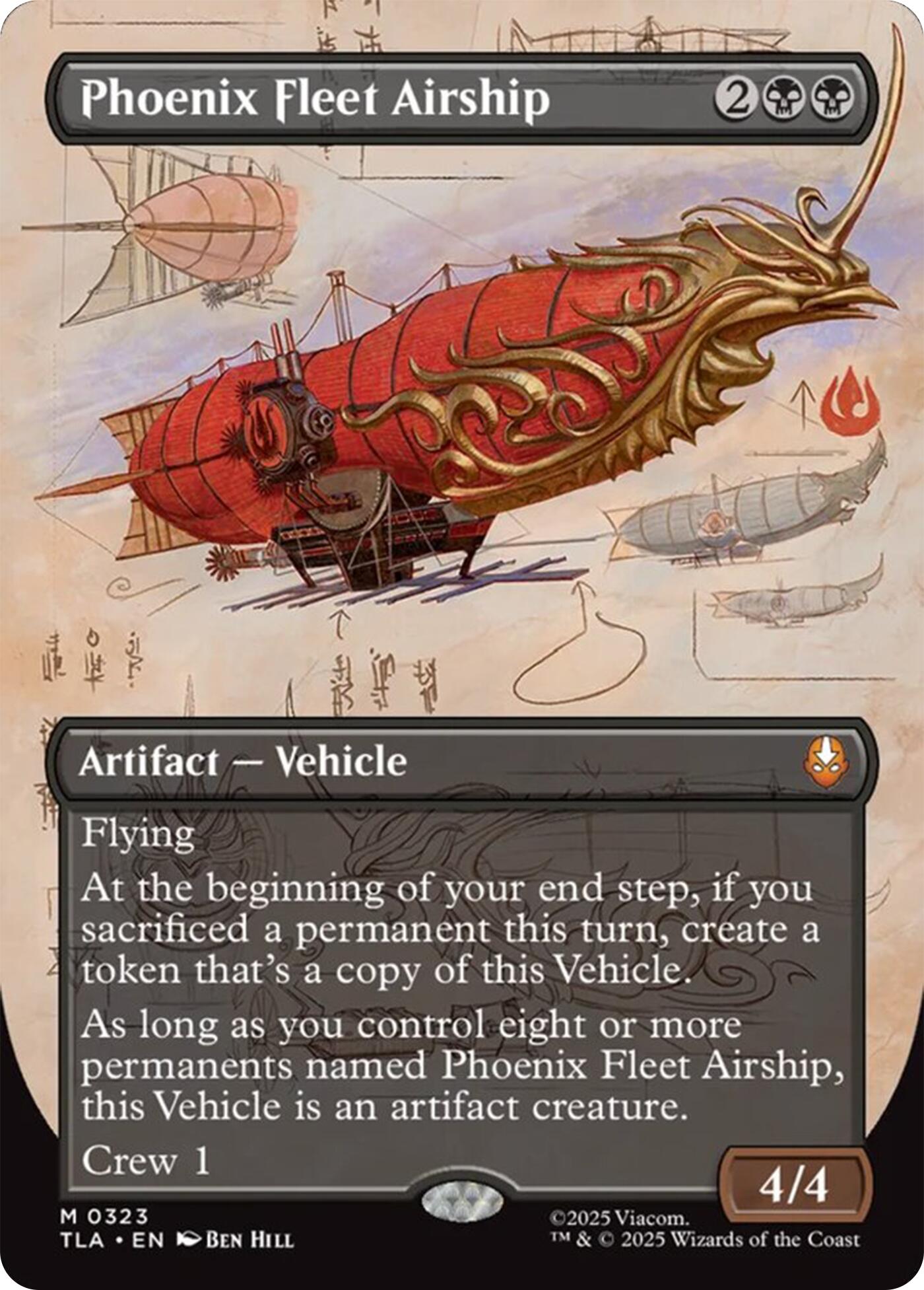 Phoenix Fleet Airship (Borderless) [Avatar: The Last Airbender] | Exor Games New Glasgow