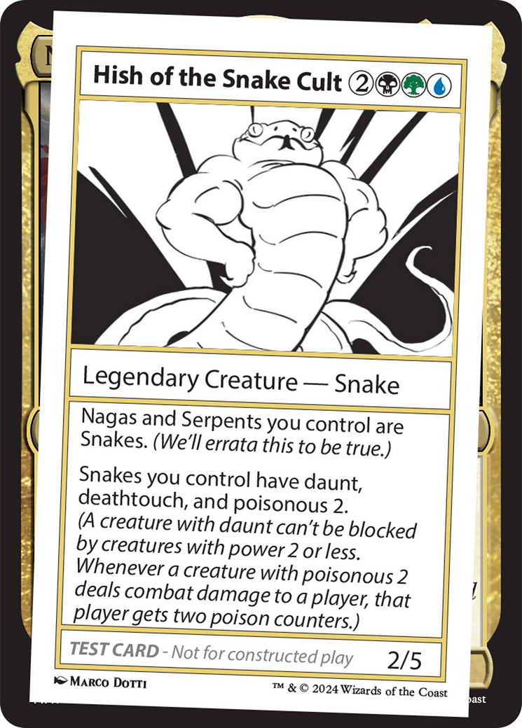 Hish of the Snake Cult [Mystery Booster 2 Playtest Cards] | Exor Games New Glasgow