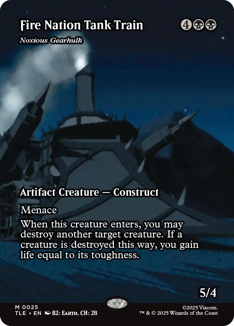 Fire Nation Tank Train - Noxious Gearhulk (Borderless) [Avatar: The Last Airbender: Eternal-Legal] | Exor Games New Glasgow