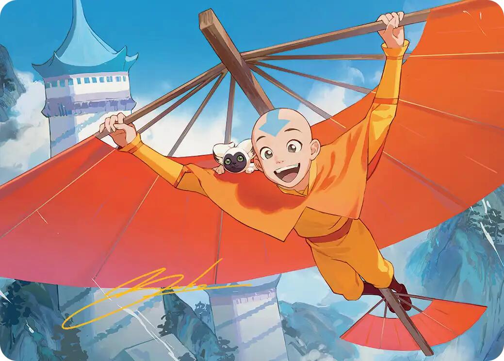 Aang, the Last Airbender Art Card (Gold-Stamped Signature) [Avatar: The Last Airbender Art Series] | Exor Games New Glasgow