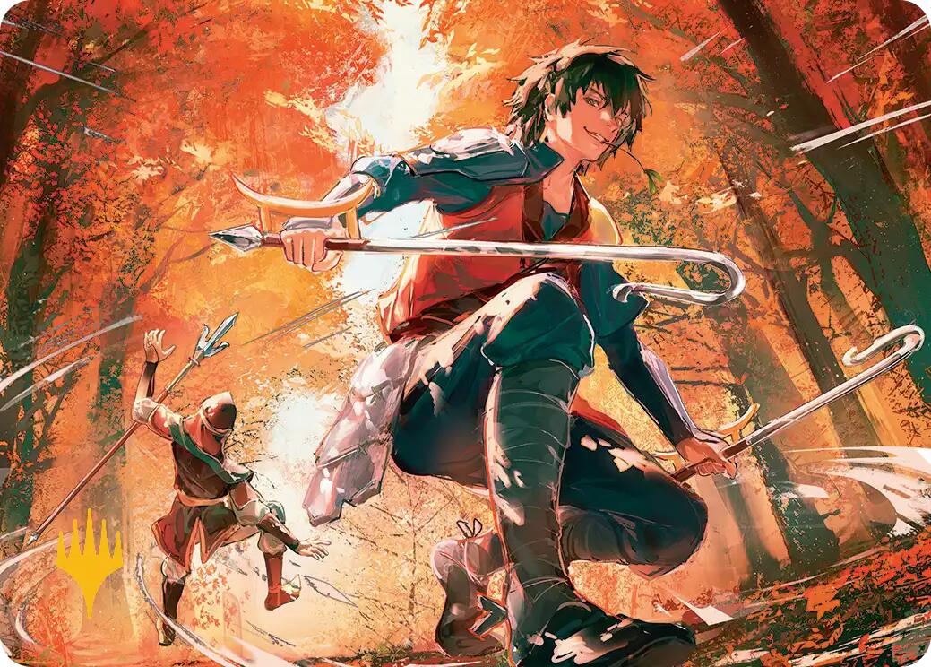 Jet, Rebel Leader Art Card (Gold-Stamped Planeswalker Symbol) [Avatar: The Last Airbender Art Series] | Exor Games New Glasgow