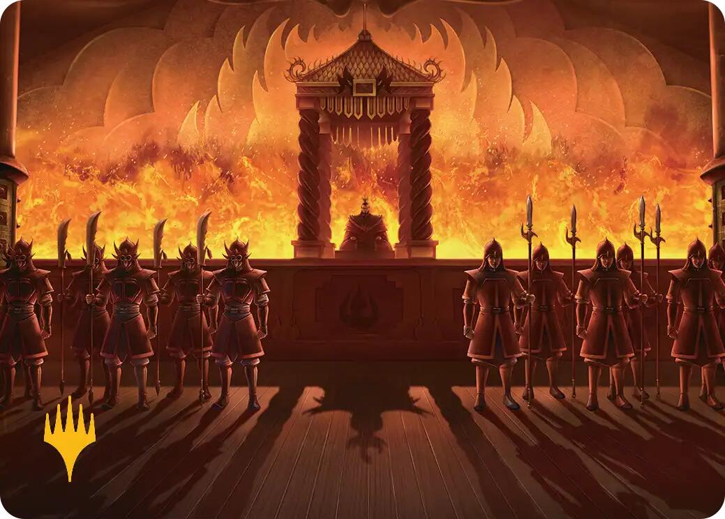 Fire Lord Ozai Art Card (Gold-Stamped Planeswalker Symbol) [Avatar: The Last Airbender Art Series] | Exor Games New Glasgow