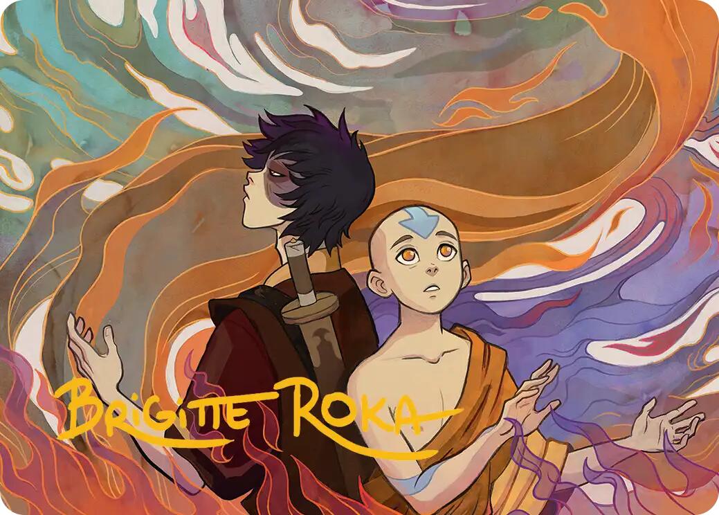 Fated Firepower Art Card (Gold-Stamped Signature) [Avatar: The Last Airbender Art Series] | Exor Games New Glasgow