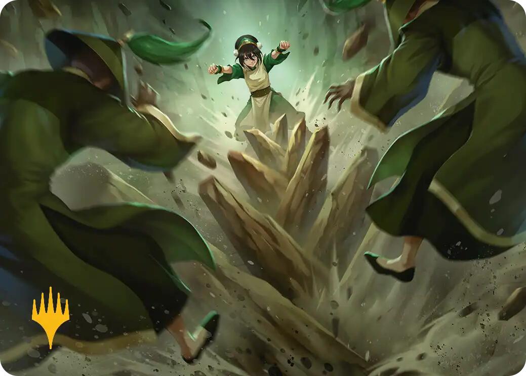 Rockalanche Art Card (Gold-Stamped Planeswalker Symbol) [Avatar: The Last Airbender Art Series] | Exor Games New Glasgow