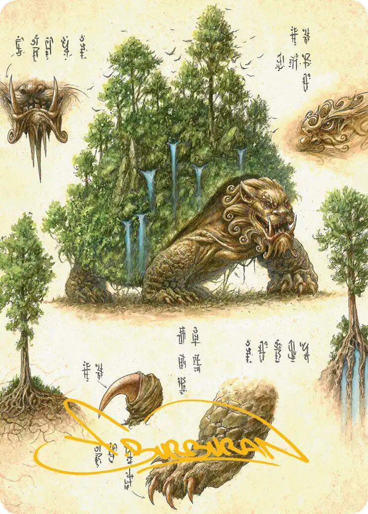 The Lion-Turtle Art Card (Gold-Stamped Signature) [Avatar: The Last Airbender Art Series] | Exor Games New Glasgow