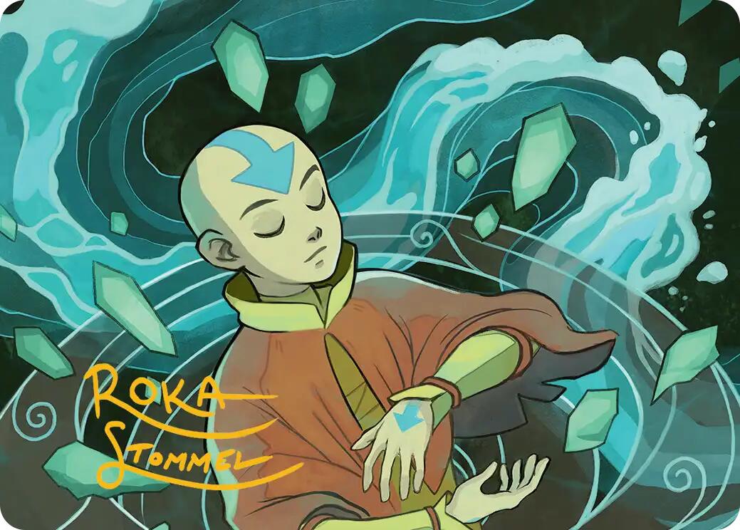 Aang, at the Crossroads Art Card (Gold-Stamped Signature) [Avatar: The Last Airbender Art Series] | Exor Games New Glasgow