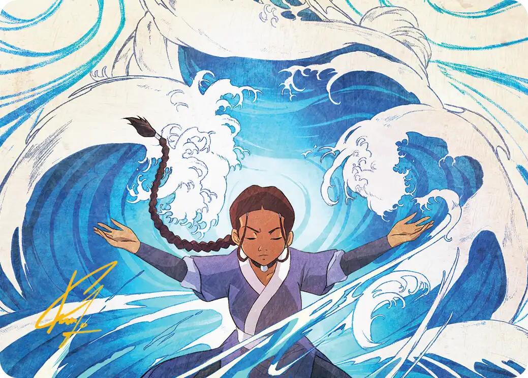 Katara, Water Tribe's Hope Art Card (Gold-Stamped Signature) [Avatar: The Last Airbender Art Series] | Exor Games New Glasgow