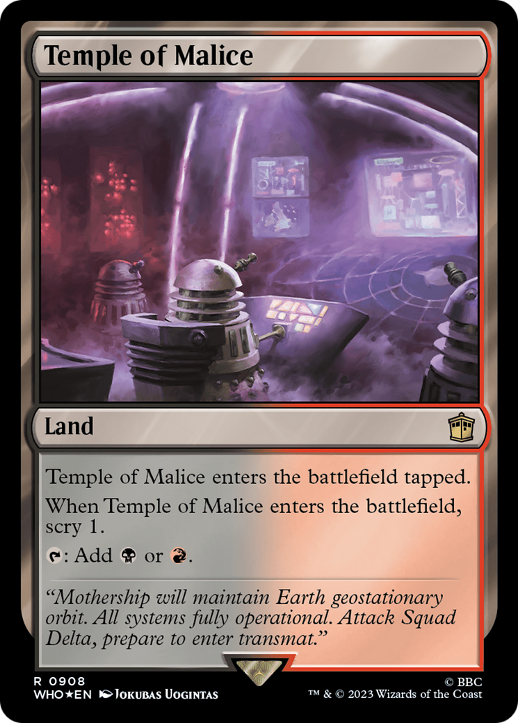 Temple of Malice (Surge Foil) [Doctor Who] | Exor Games New Glasgow