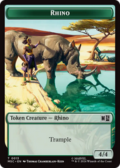 Rhino (013) // Beast (011) Double-Sided Token [Marvel Super Heroes Commander Tokens] | Exor Games New Glasgow