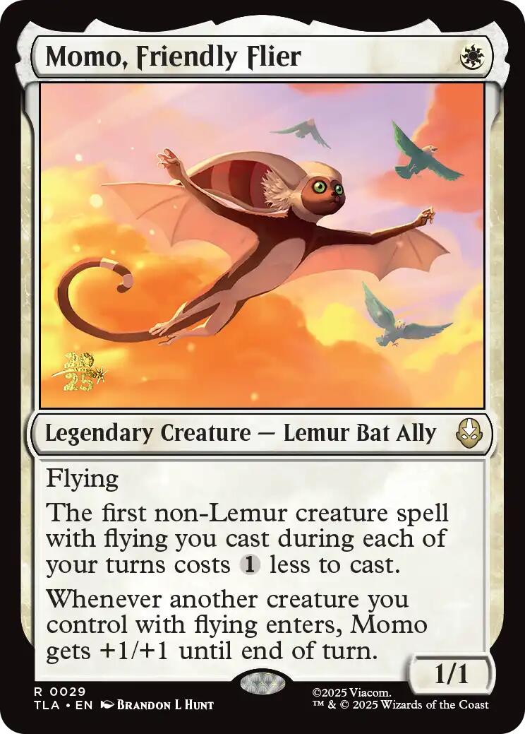 Momo, Friendly Flier [Avatar: The Last Airbender Prerelease Cards] | Exor Games New Glasgow