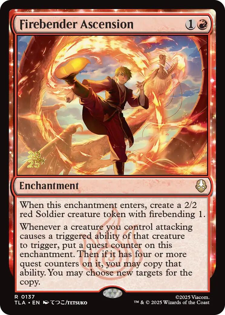 Firebender Ascension [Avatar: The Last Airbender Prerelease Cards] | Exor Games New Glasgow