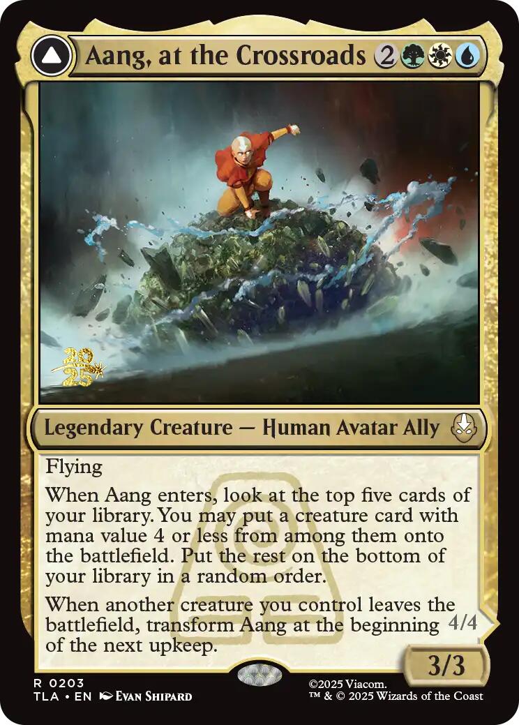 Aang, at the Crossroads [Avatar: The Last Airbender Prerelease Cards] | Exor Games New Glasgow