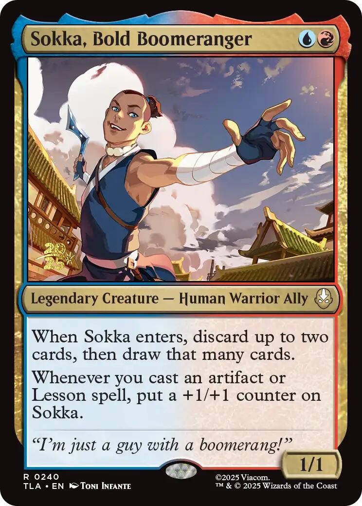 Sokka, Bold Boomeranger [Avatar: The Last Airbender Prerelease Cards] | Exor Games New Glasgow