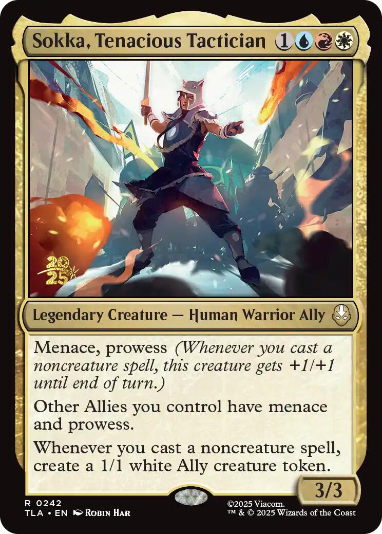 Sokka, Tenacious Tactician [Avatar: The Last Airbender Prerelease Cards] | Exor Games New Glasgow