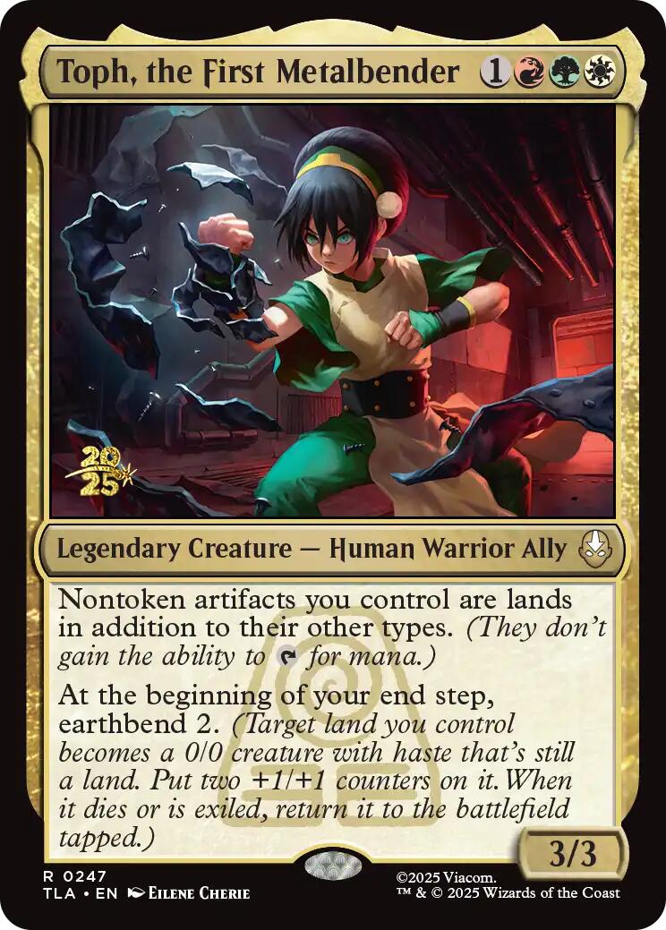 Toph, the First Metalbender [Avatar: The Last Airbender Prerelease Cards] | Exor Games New Glasgow