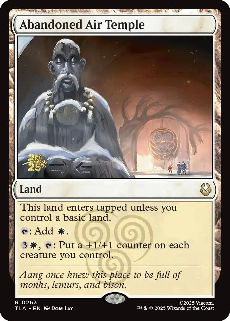 Abandoned Air Temple [Avatar: The Last Airbender Prerelease Cards] | Exor Games New Glasgow