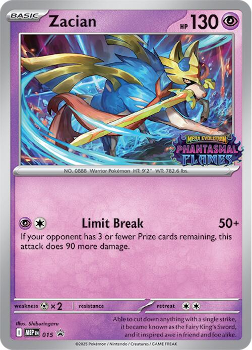 Zacian (015) (Prerelease) [Mega Evolution Promo] | Exor Games New Glasgow